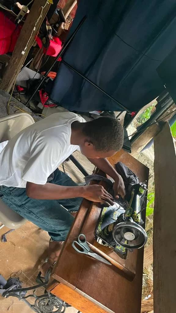 Vocational sewing training supported by Church Quake International in Haiti